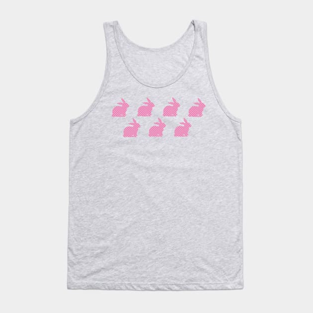 Whoa, baby! Pink Bunny Wallpaper Tank Top by Heyday Threads